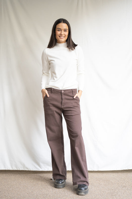 Pantalón Amelia Chocolate Básico