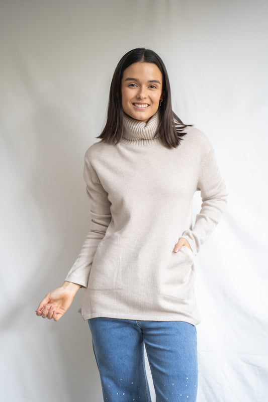Sweater Wilma Crema Básico