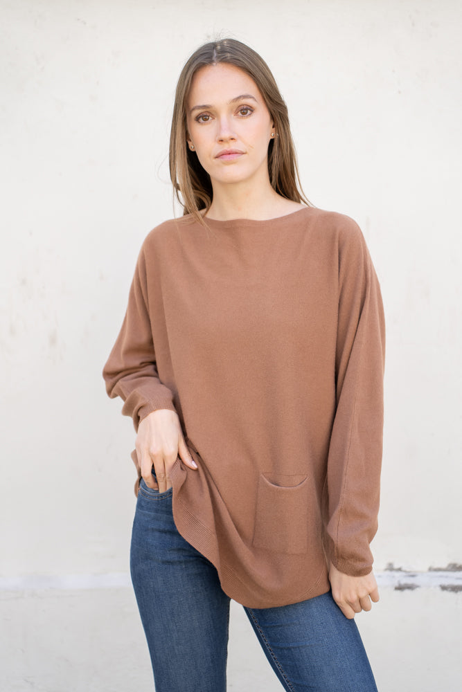 Sweater Raquel Choco Básico