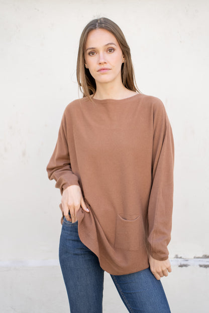 Sweater Raquel Choco Básico