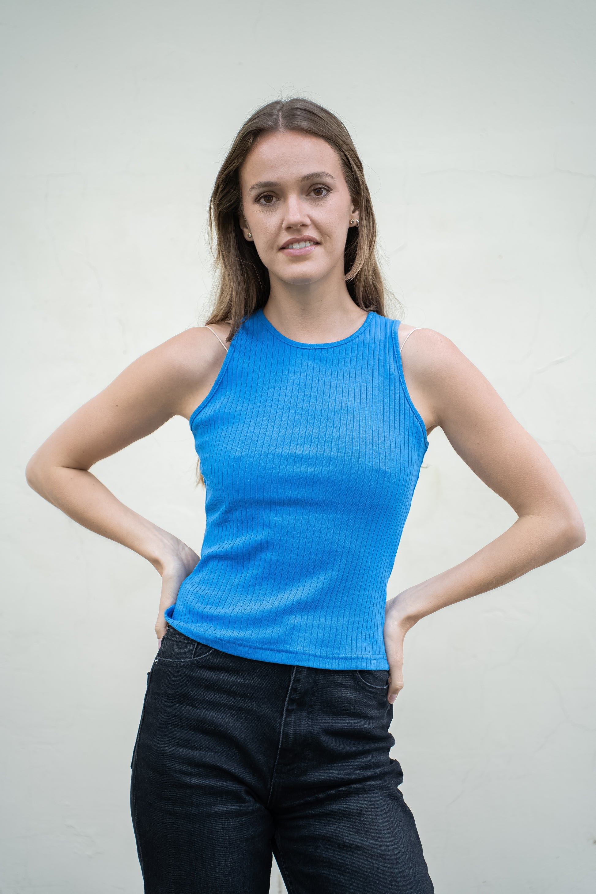 Polera Canela Azul Canuton