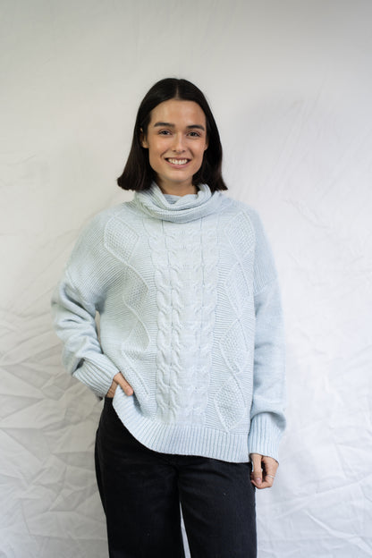 Sweater Noah Celeste Trenzado