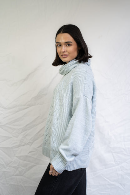 Sweater Noah Celeste Trenzado
