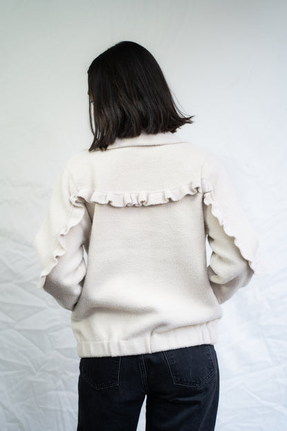 Chaqueta Moni Crema Brillos