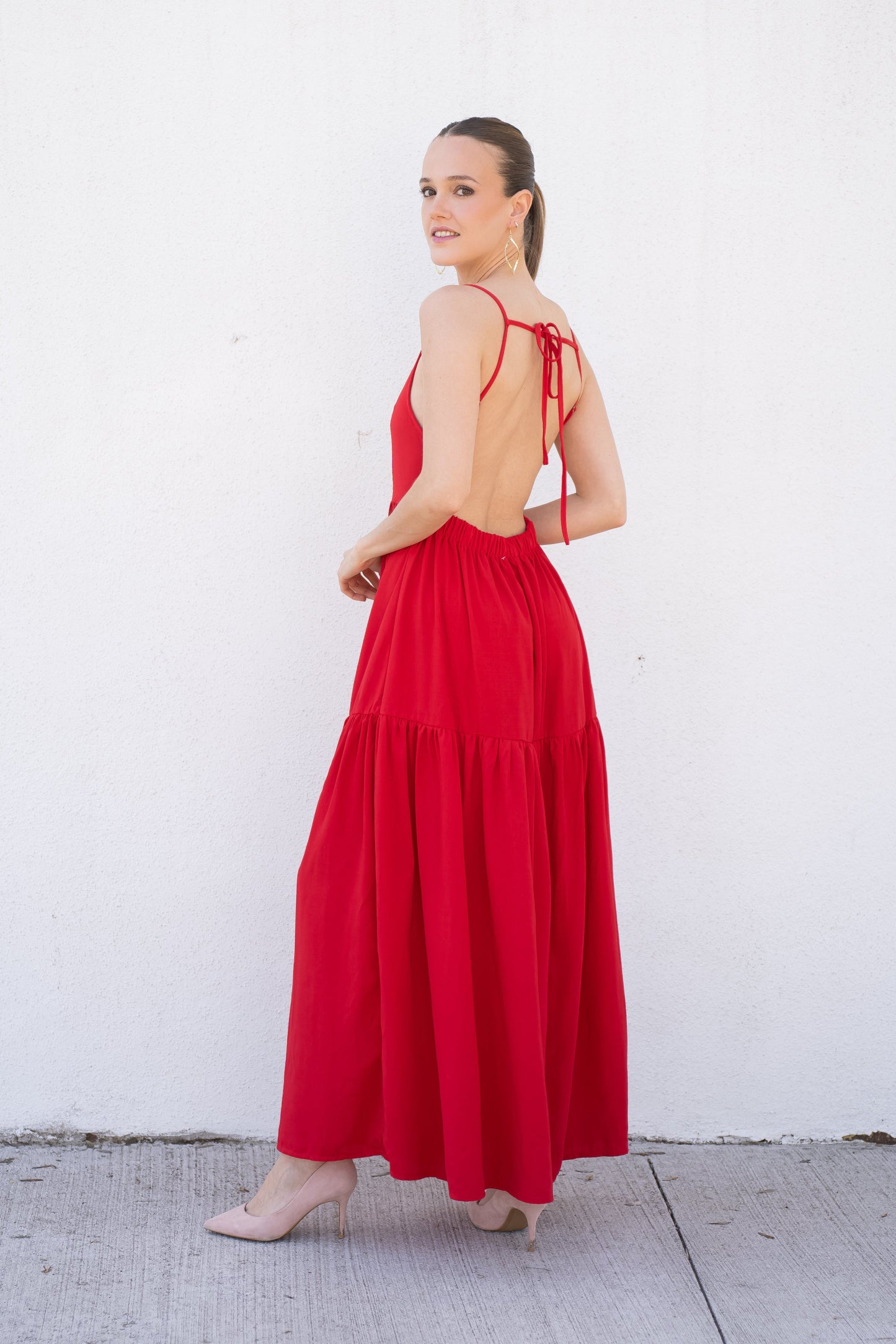 Vestido Largo Leire Rojo