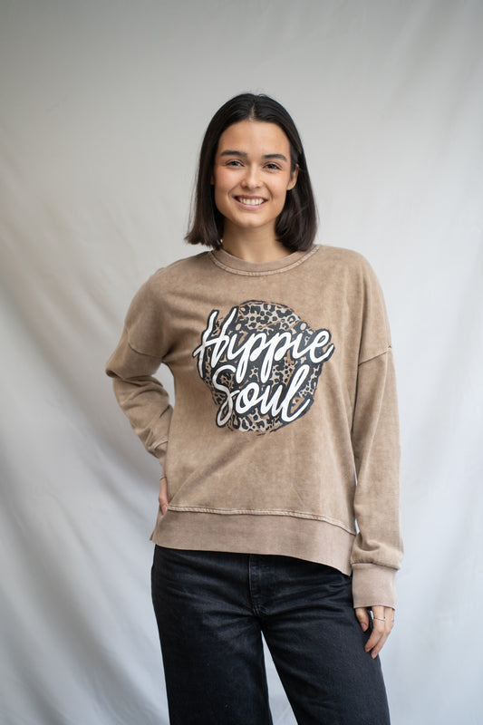 Poleron Hippie Choco Print