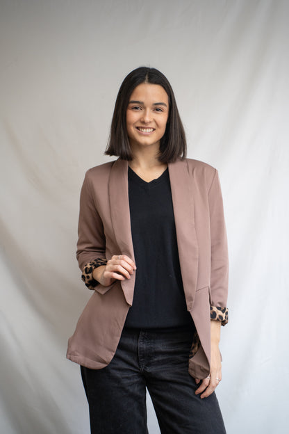Blazer Dual Choco Print