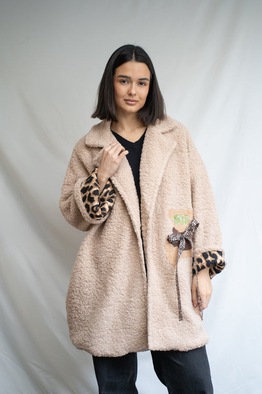 Abrigo Cordero Marlu Beige