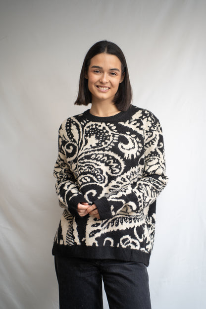 Sweater Dibri Negro Brillos