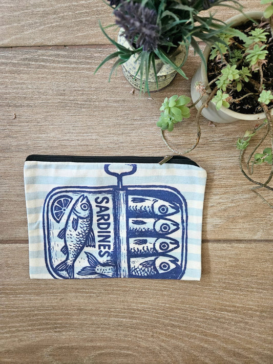 Estuche Rayas Celeste