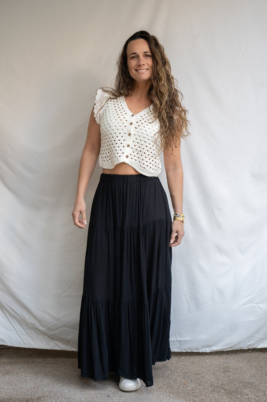Falda Larga Suny Negra