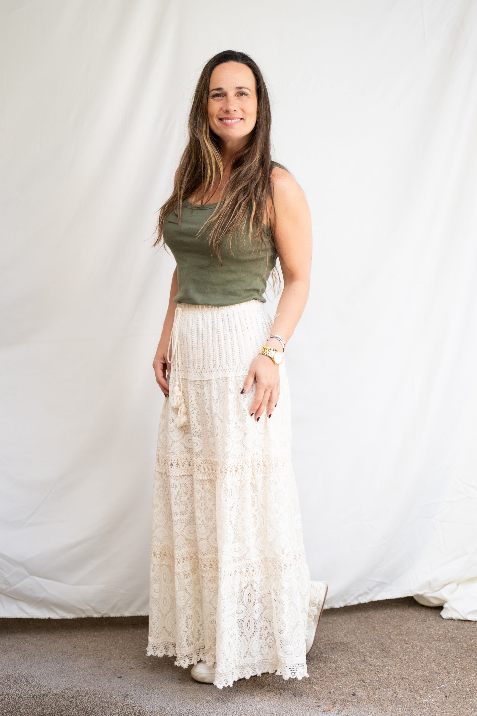Falda Romi Beige