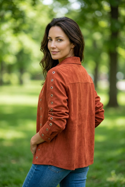 Chaqueta tipo sobrecamisa Mussa