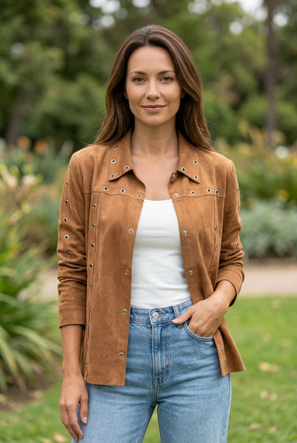 Chaqueta tipo sobrecamisa Mussa