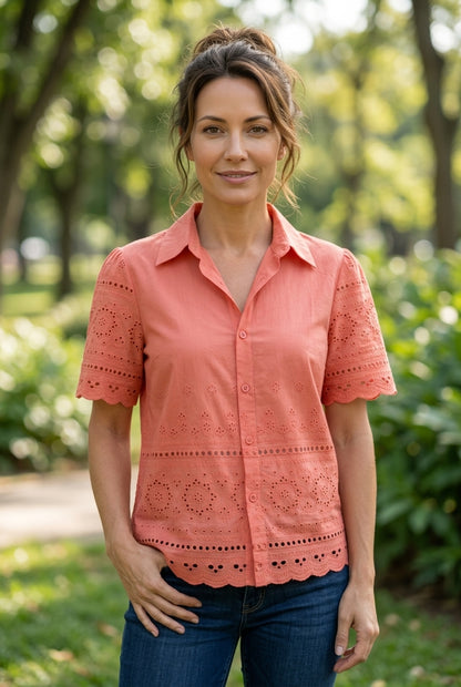 Blusa Broderie