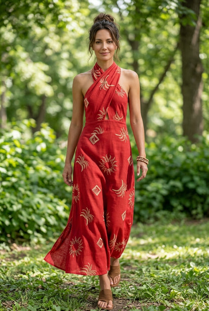 Vestido Ramada Rojo