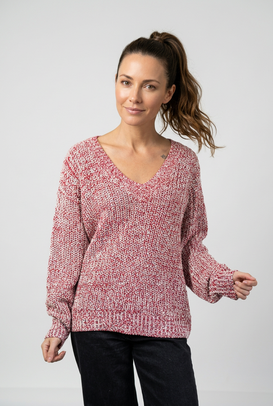 Sweater Chini Rojo Brillos