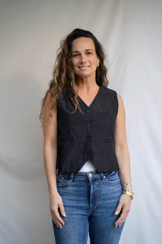 Gillet Linesa Negro Sastrero