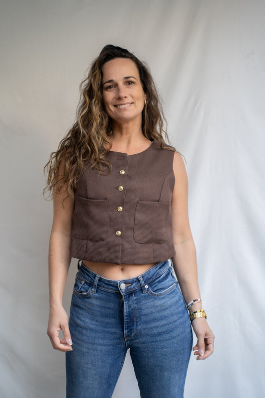 Gillet Live Choco Textura