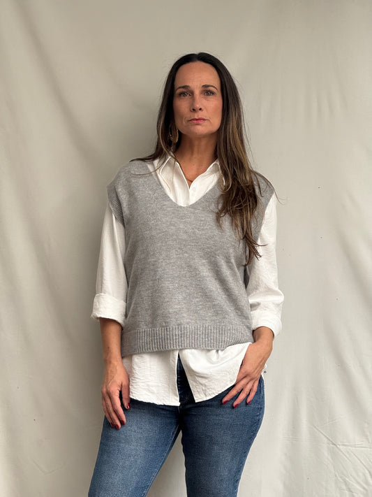Vest Marti Gris Básico