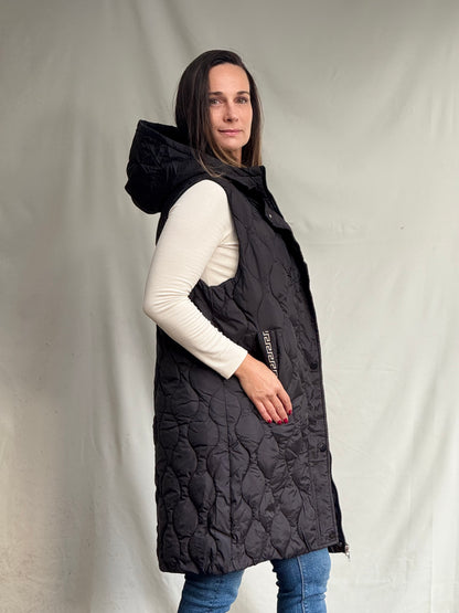 Parka Corus Negra Sin Mangas