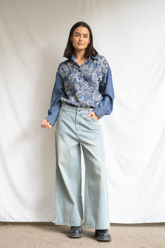 Jeans Wide Celeste-Pantalon-Picaflor