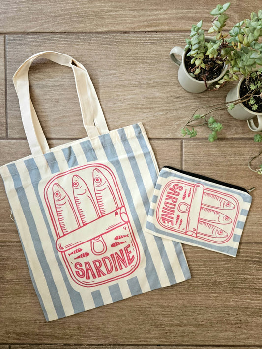 Pack Bolso + estuche Sardi Azul