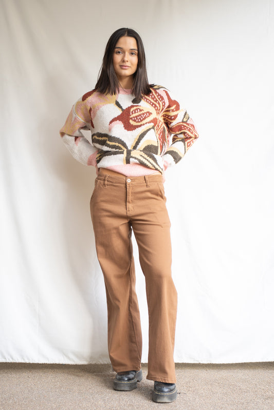 Pantalón Amelia Camel Básico-Pantalón-Picaflor