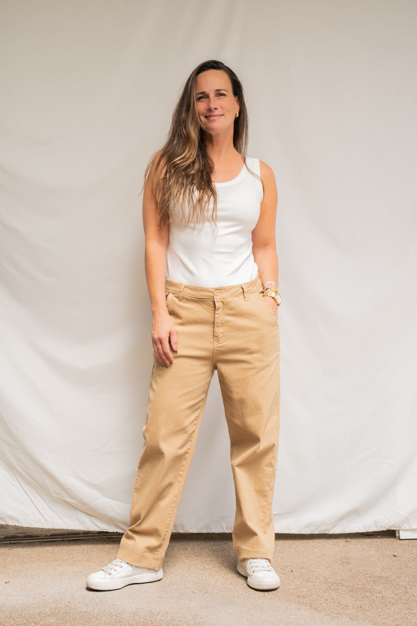 Pantalón Amelia Camel Básico