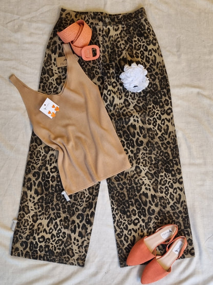 Pantalon Ani Print Beige-Pantalon-Picaflor