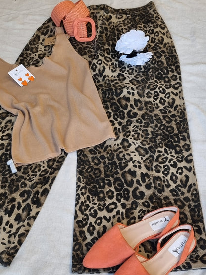 Pantalon Ani Print Beige-Pantalon-Picaflor