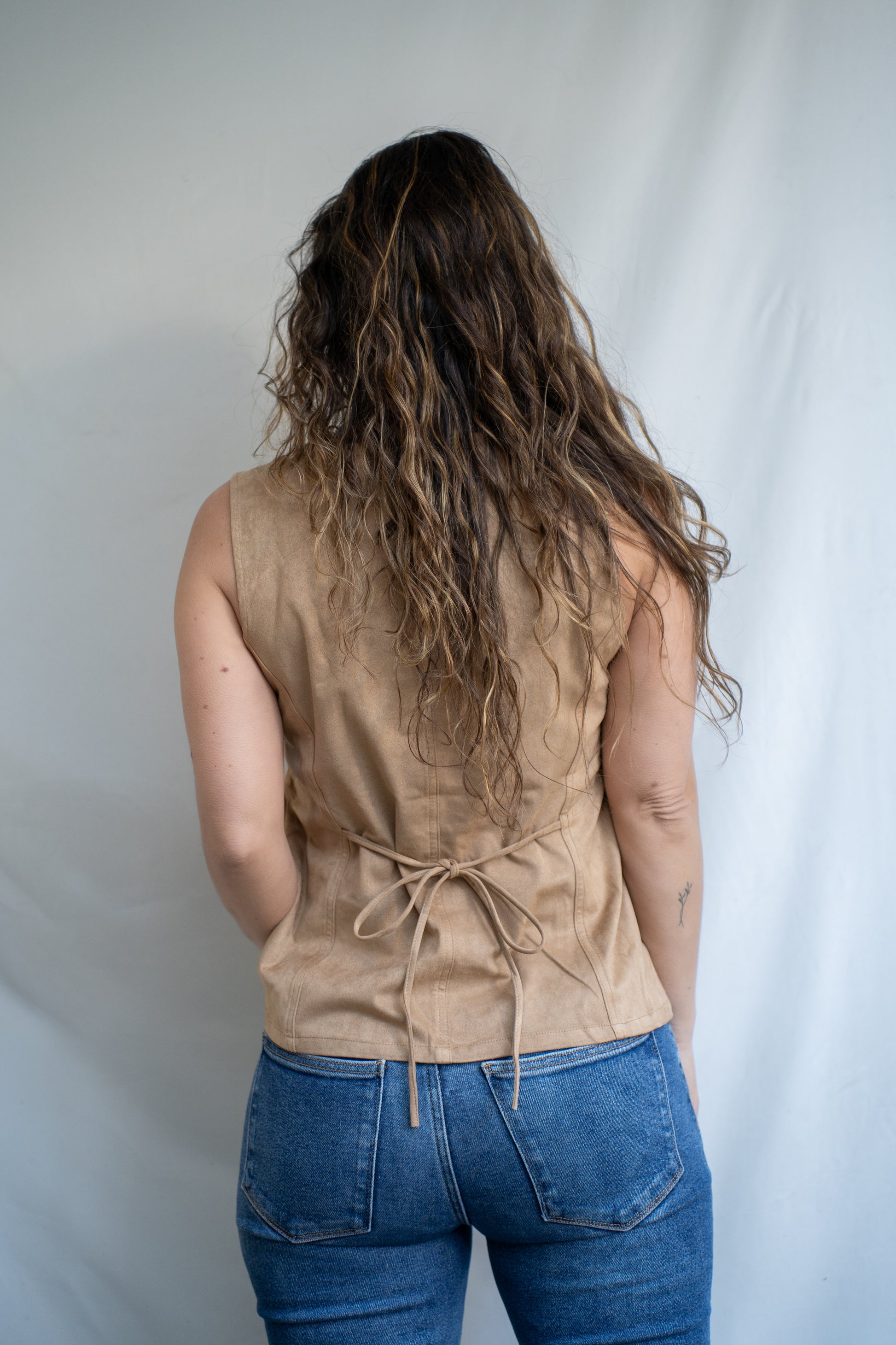 Polera Cayun Beige Ecogamuza
