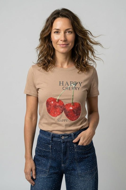 Polera Cherry Beige
