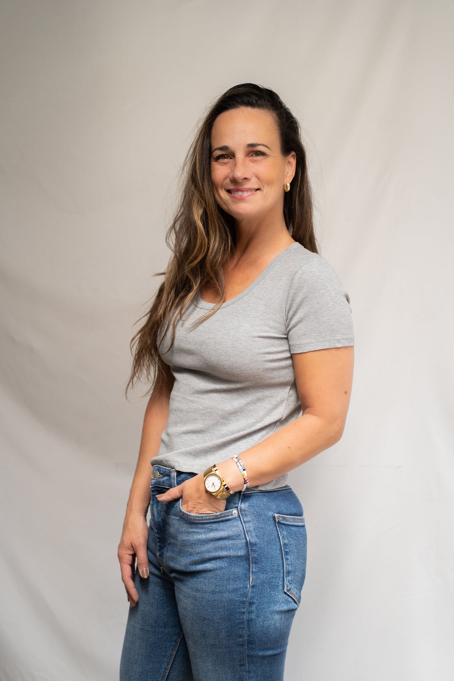 Polera Gris Claire básica