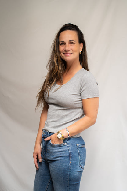 Polera Gris Claire básica