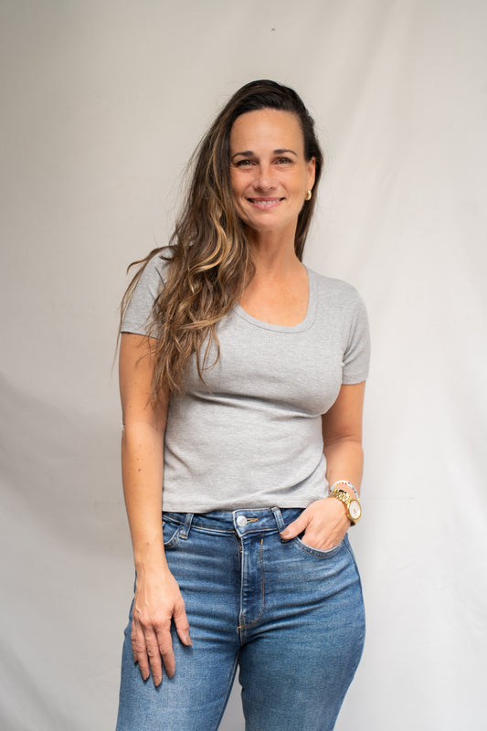 Polera Gris Claire básica