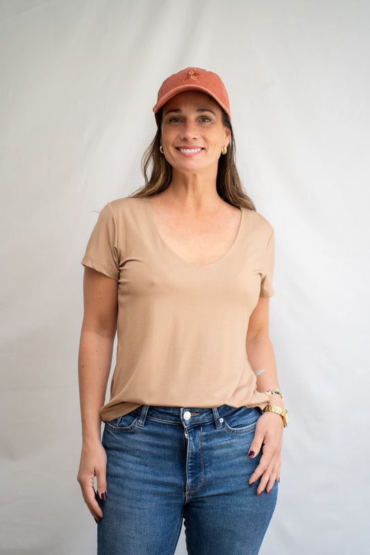 Polera Isabel Camel Básica