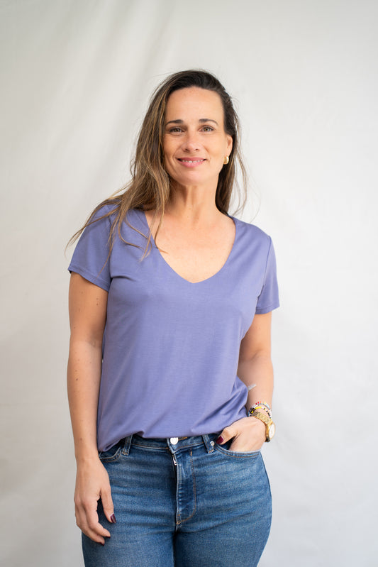 Polera Isabel Lila Básica
