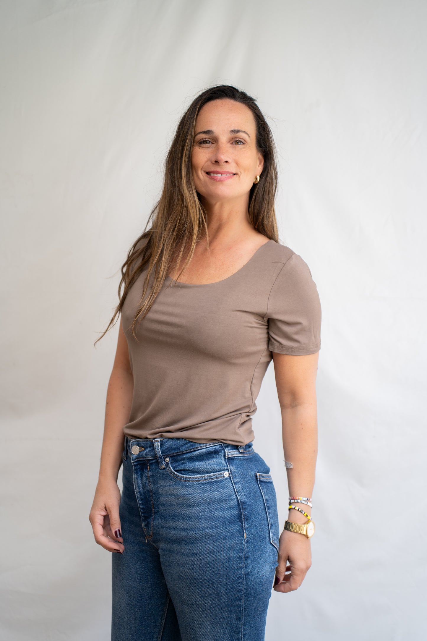 Polera Karin Café Básica