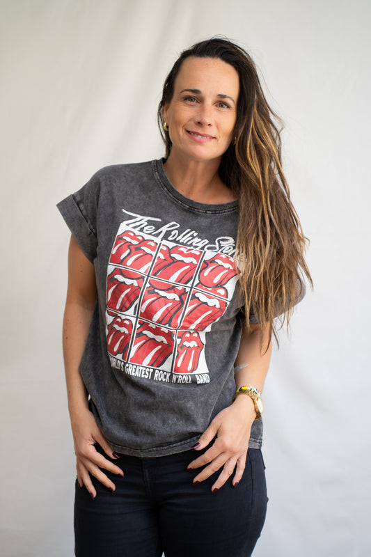 Polera Rolling Gris