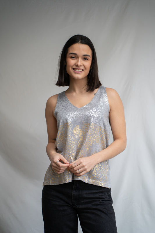 Polera Ross Gris Print-Polera-Picaflor
