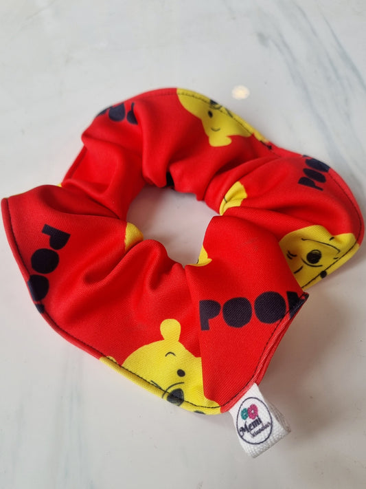 Scrunchie Rock Rojo Estampado