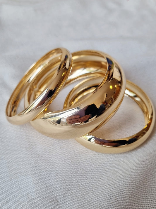 Set Brazalete Trio Dorado-Pulsera-Picaflor