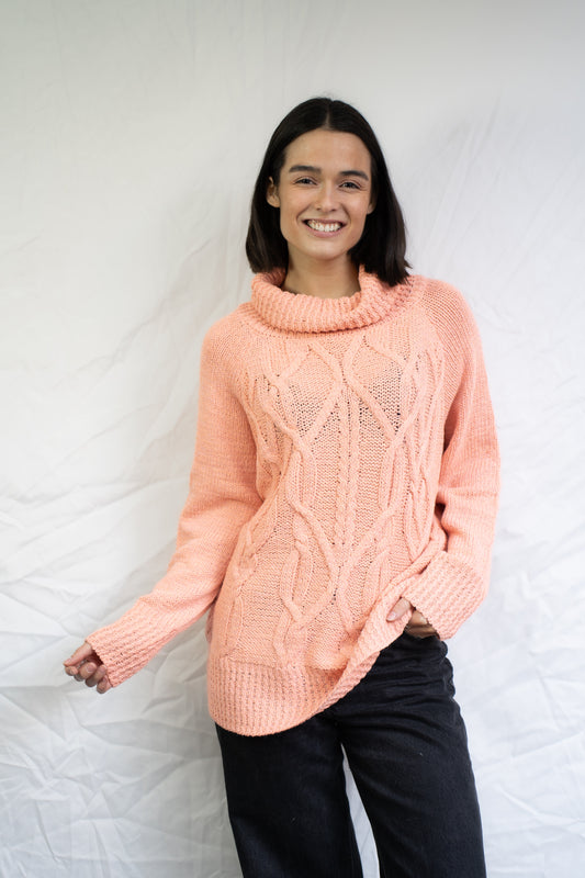 Sweater Alia Damasco Trenzado-Sweater-Picaflor