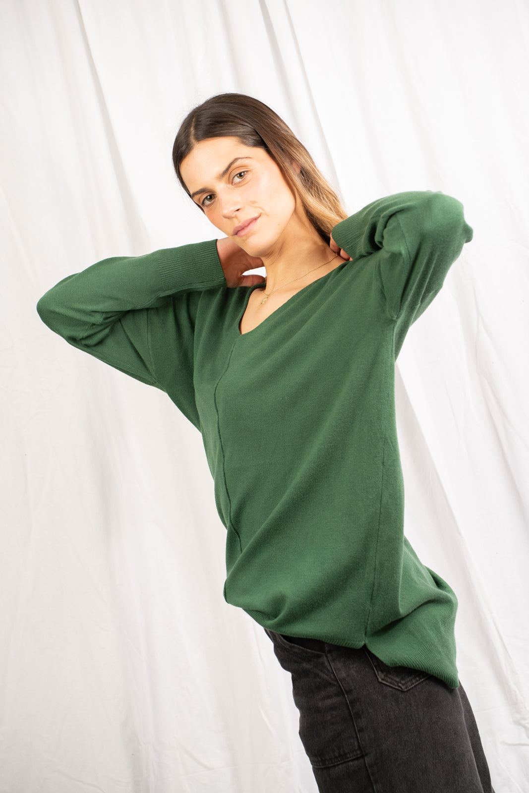 Sweater Capira Verde Básico