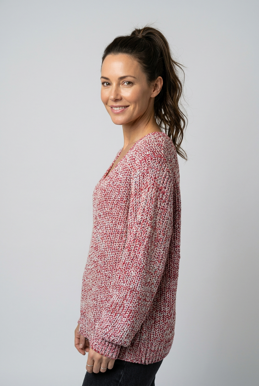 Sweater Chini Rojo Brillos
