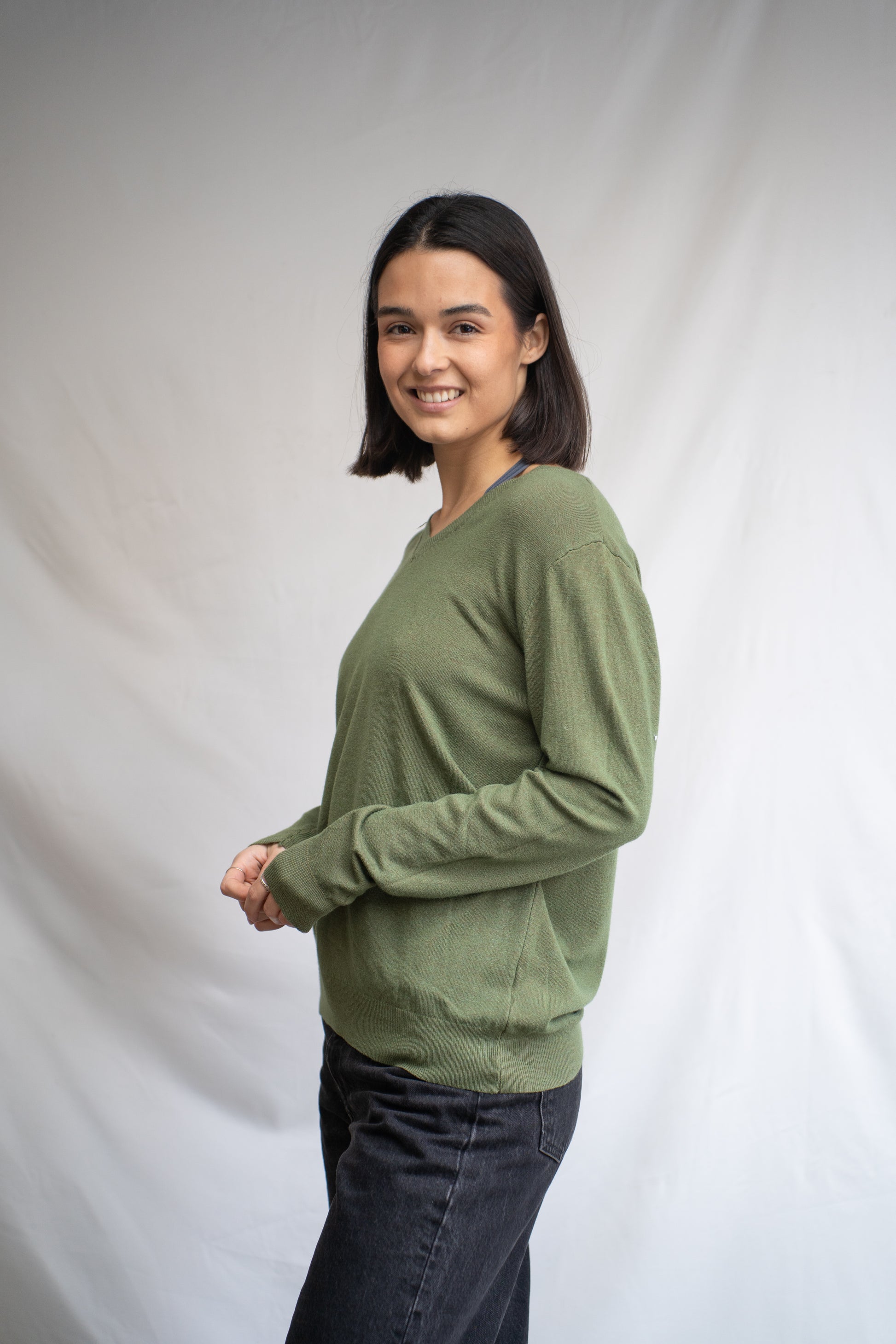 Sweater Feran Verde Básico
