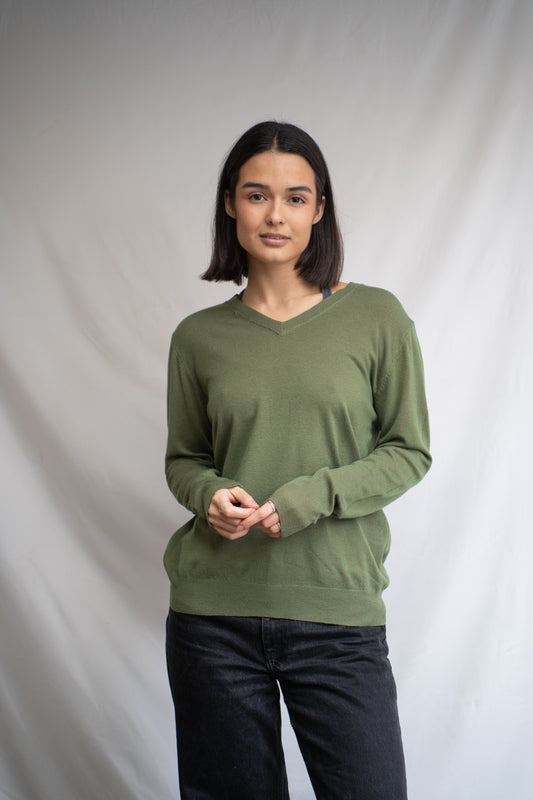 Sweater Feran Verde Básico-Sweater-Picaflor