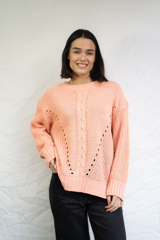 Sweater Libe Damasco Trenzado-Sweater-Picaflor