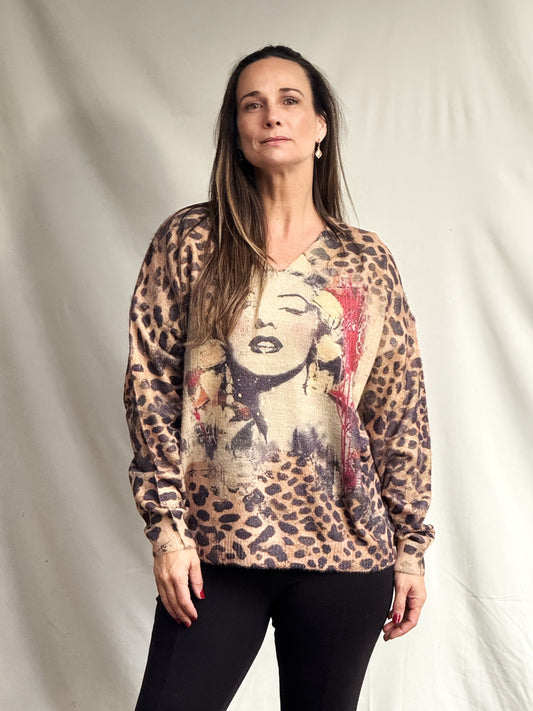 Sweater Monrou Camel Brillos-Sweater-Picaflor